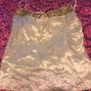 Gorgeous Massimo Dutti  hand beaded silk camisole